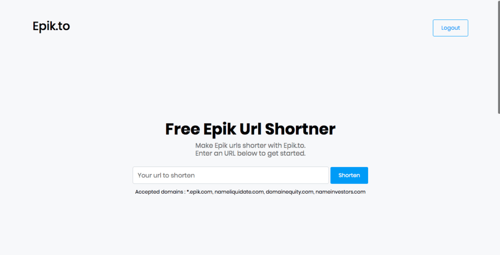 Epik URL shortener